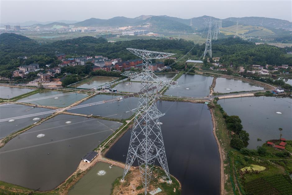 major project of china's west-to-east power transmission program starts operation