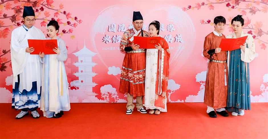 traditional weddings mark 'cross-province' service anniversary