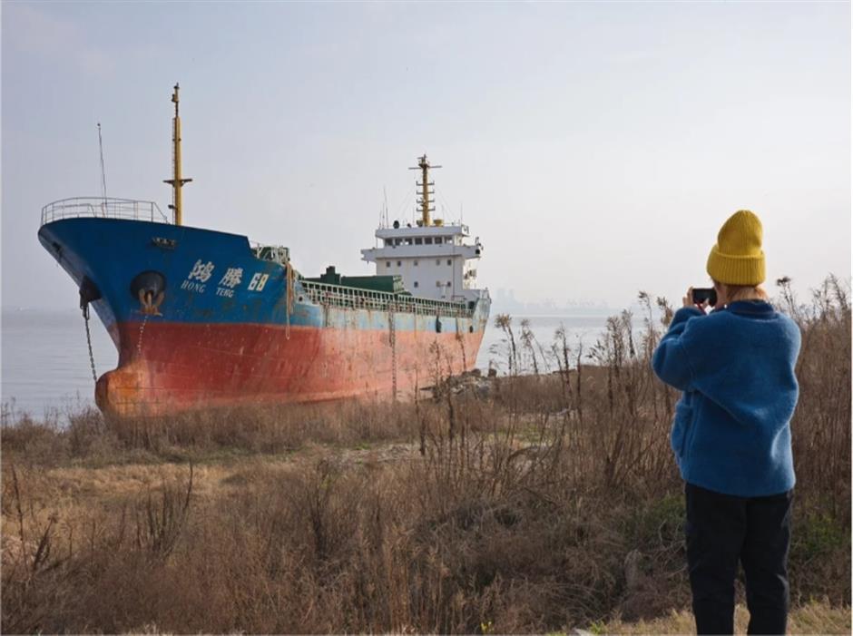 stranded ship becomes an internet sensation