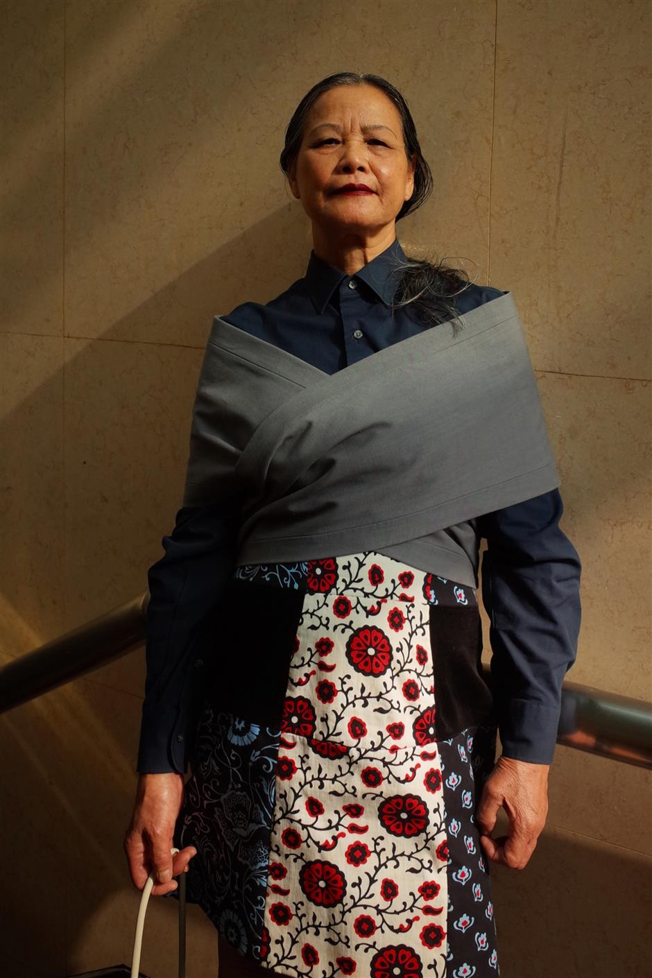 no age limit: 'cool auntie' struts her stuff on the haute couture catwalk