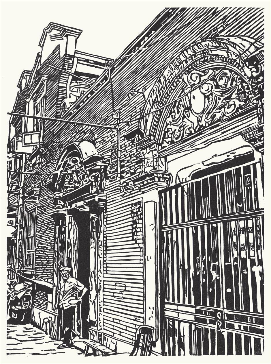 american block print artist captures the essence of shanghai neighborhoods