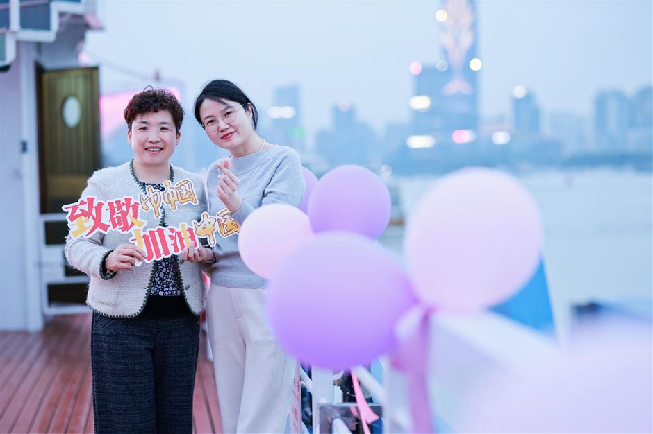 bund lights up for international women's day