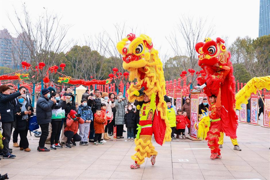 qingpu welcomes chinese new year with gala activities