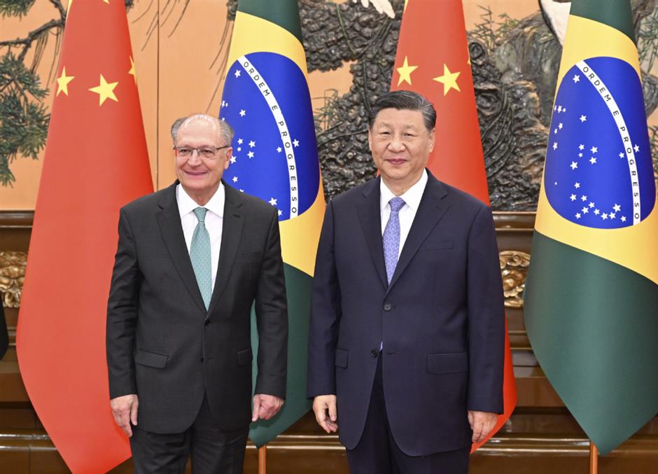 xi meets brazilian vice president in beijing