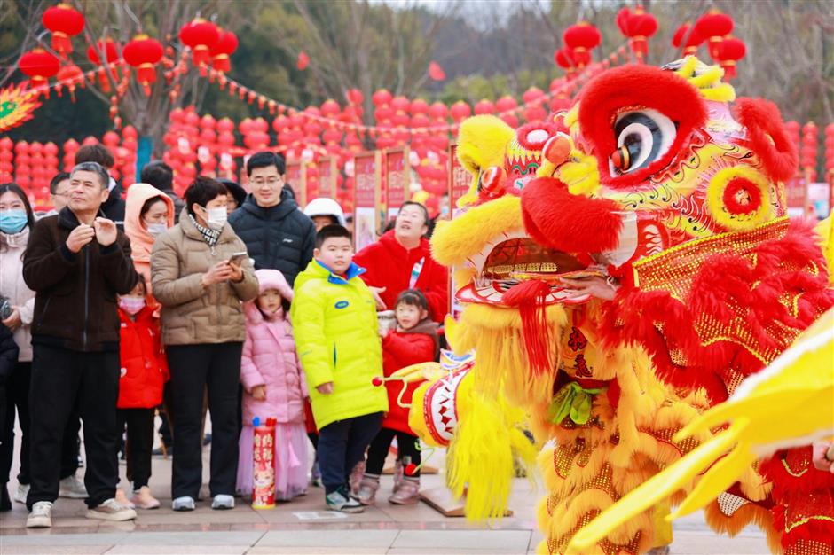 qingpu welcomes chinese new year with gala activities