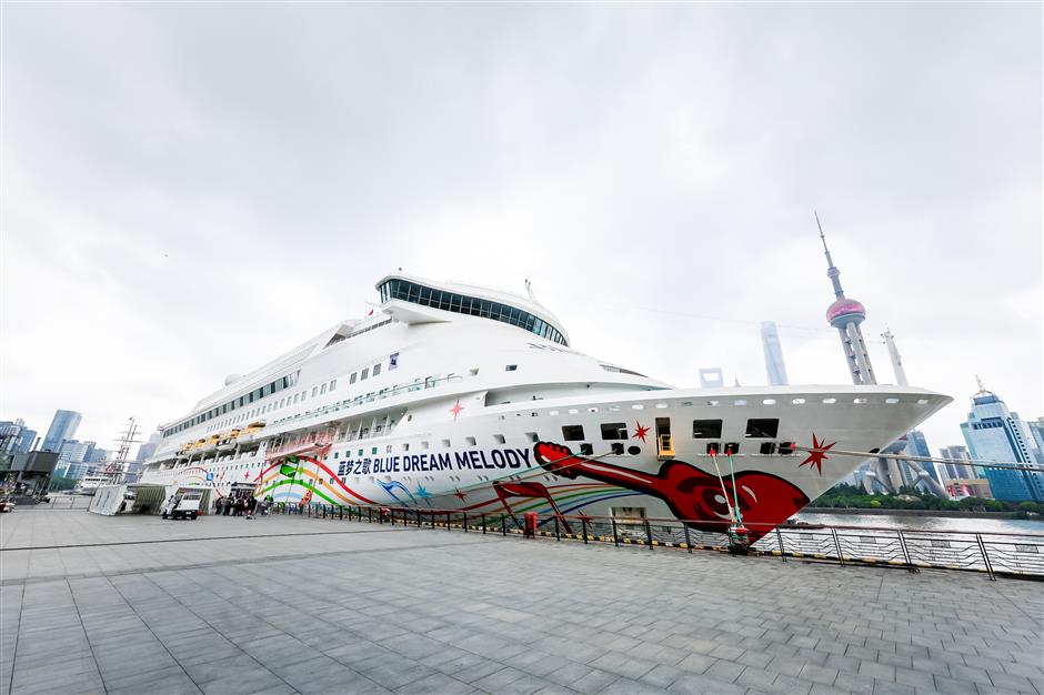 cruise liner in tune with north bund terminal