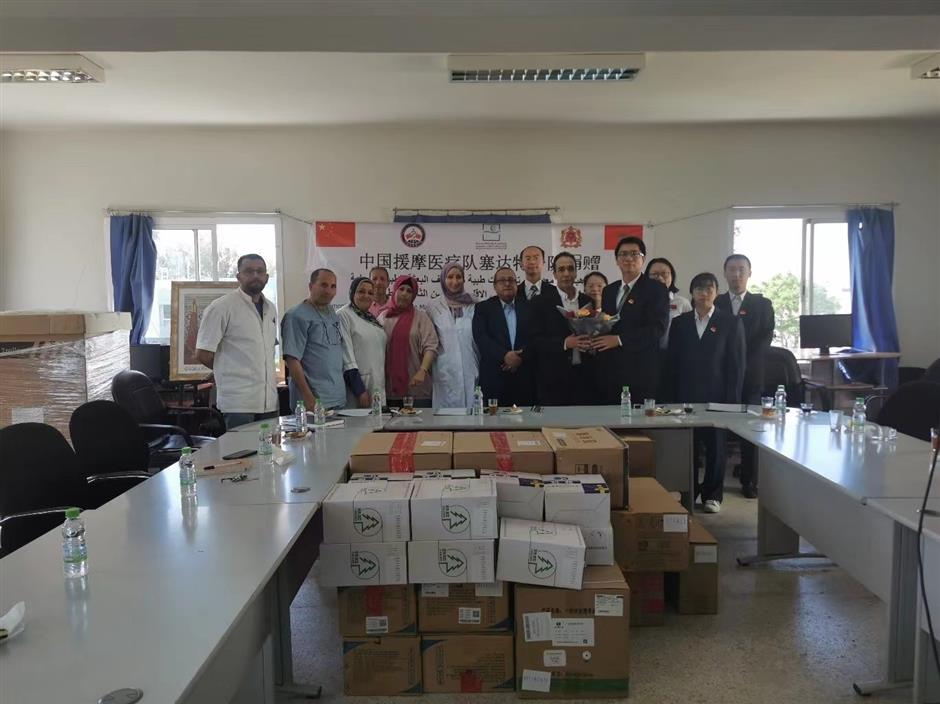 shanghai doctors share red cross spirits from morocco mission