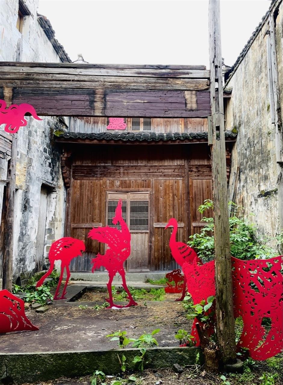 ancient village hosts contemporary artworks