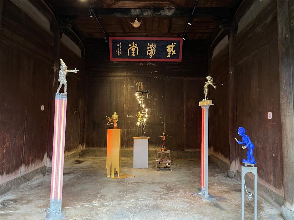 ancient village hosts contemporary artworks