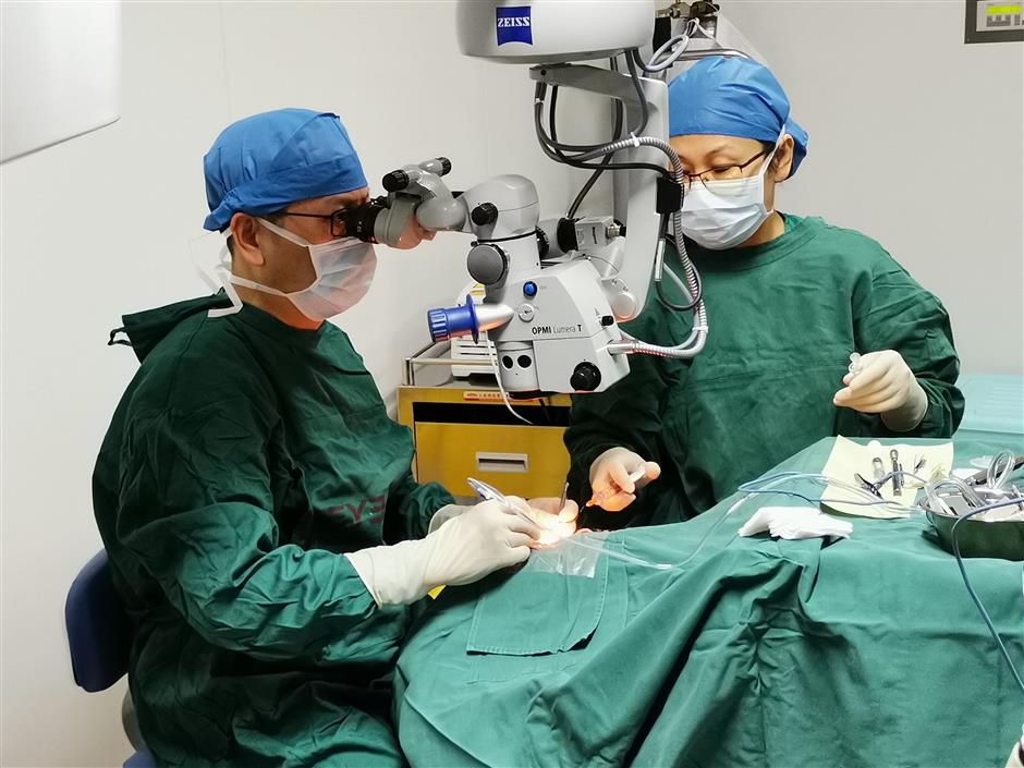 laser surgery gives relief for those with poor eyesight