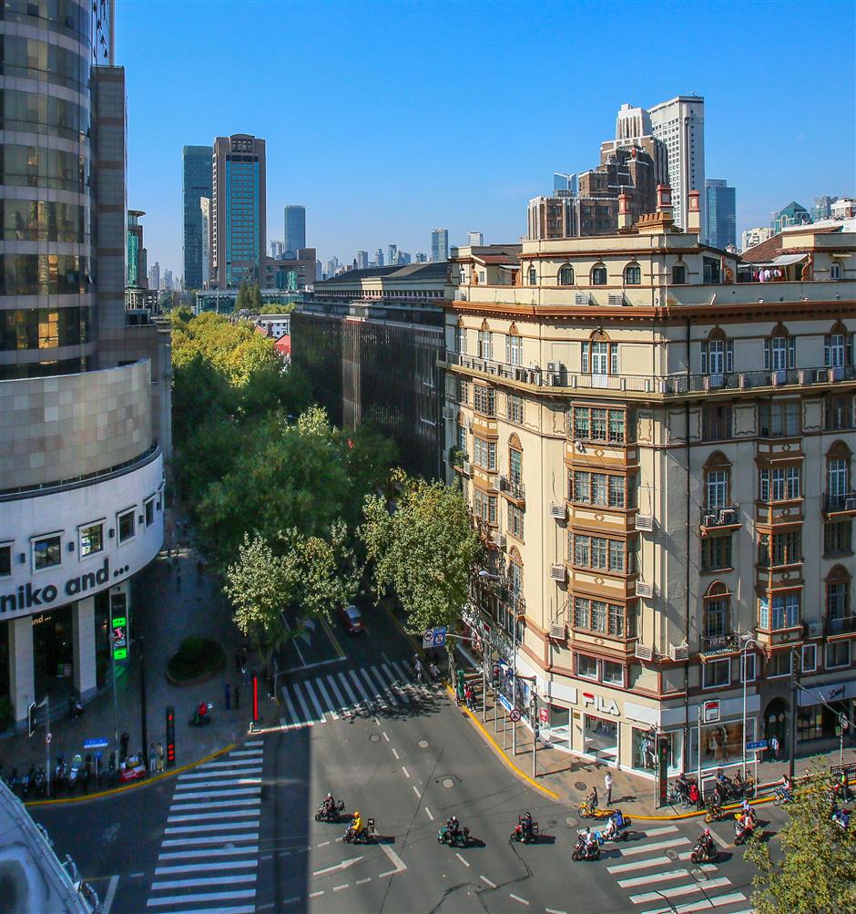 huaihai road business circle hustle and bustle for  'shanghai summer'