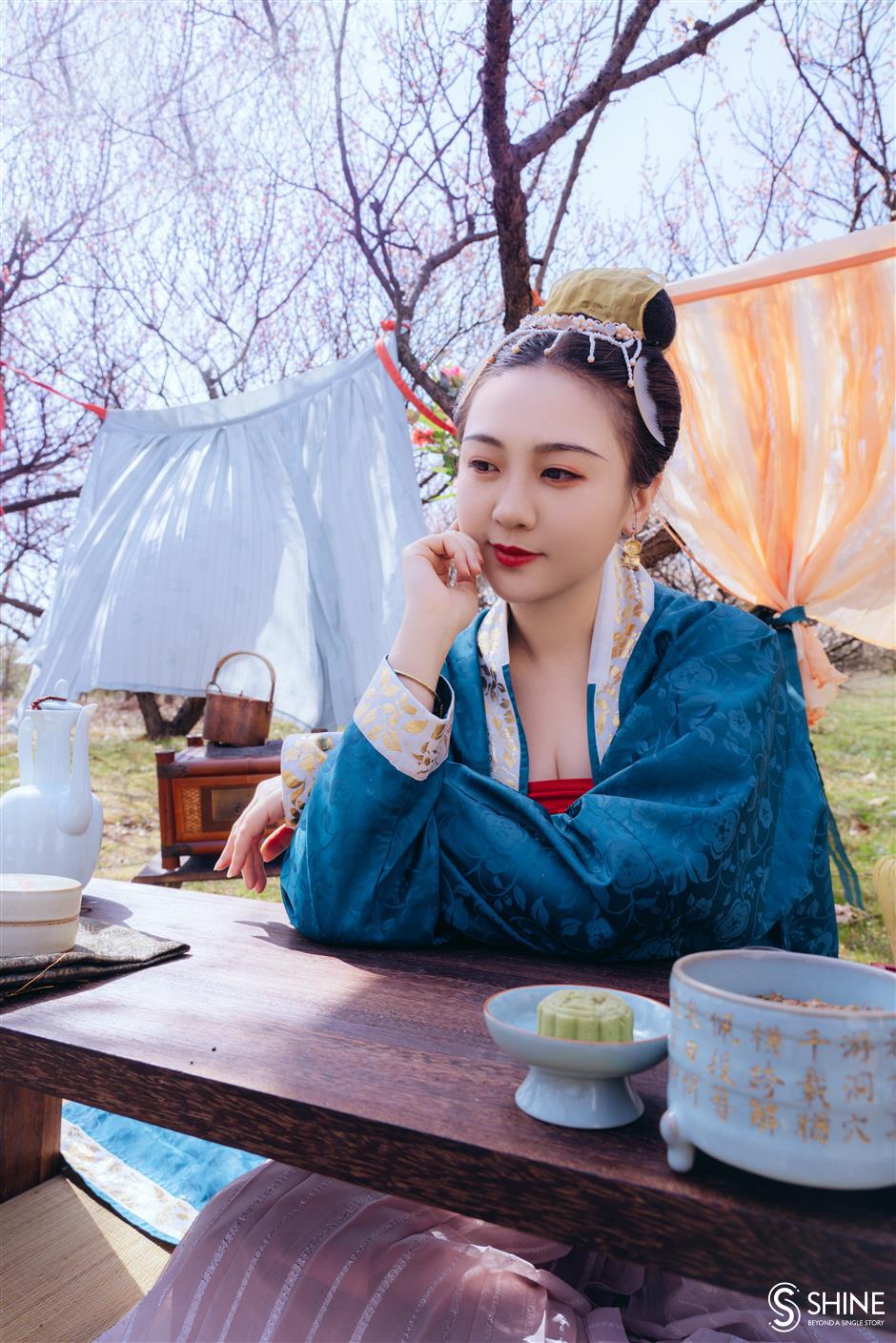 outdoor tea parties of chinese people who lived a thousand years ago