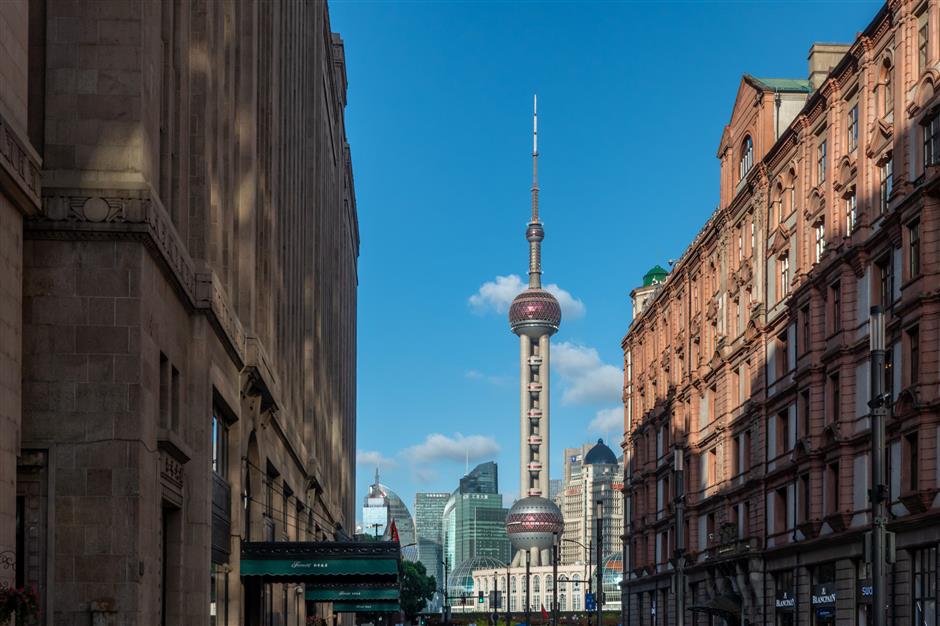 shanghai's iconic architecture showcased as 'city of design' takes shape