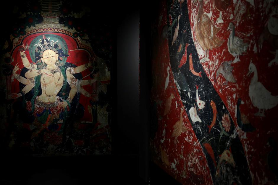 tibetan mural paintings from 13th-15th centuries on show