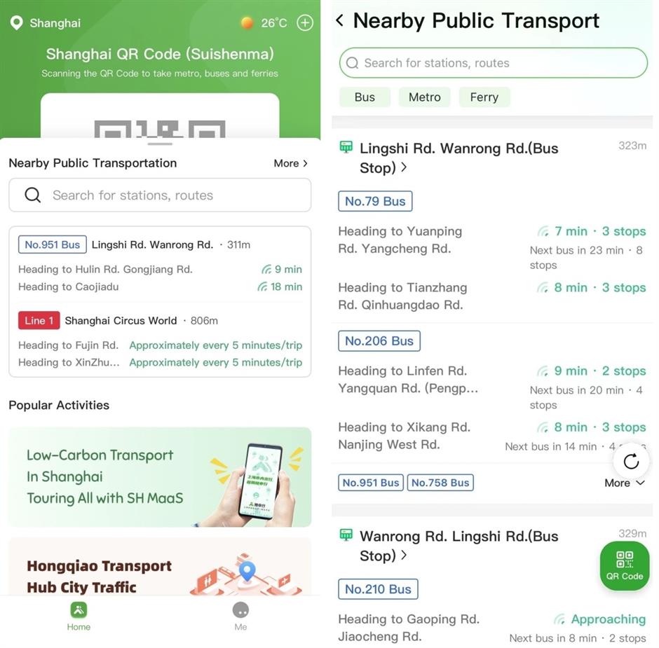 sh maas app adds real-time transportation updates