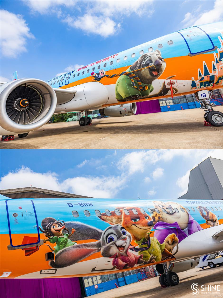 zootopia takes flight as latest disney-themed aircraft joins china eastern airlines' fleet