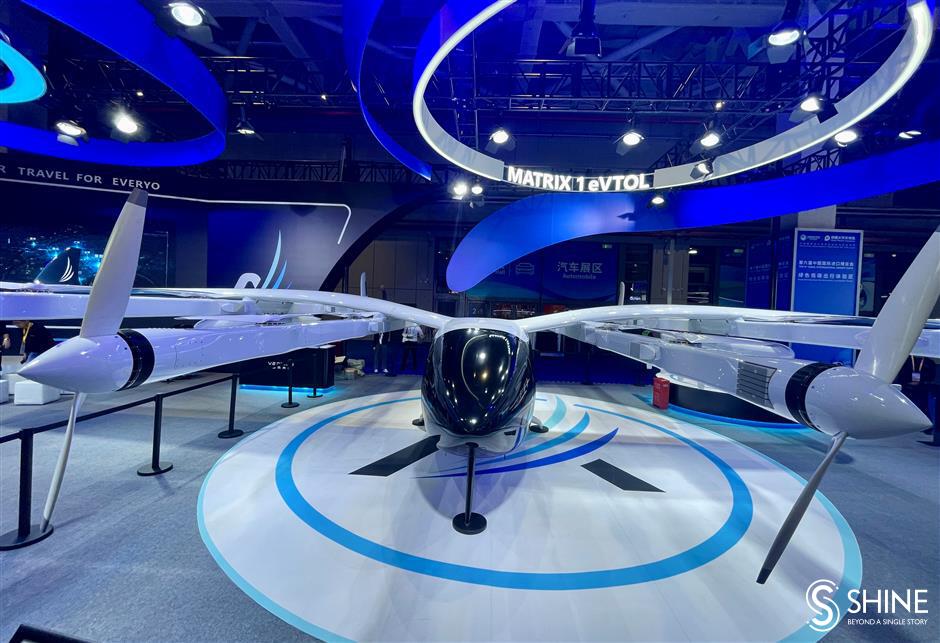 shanghai-developed 'air taxi' bags 230m yuan contract at ciie