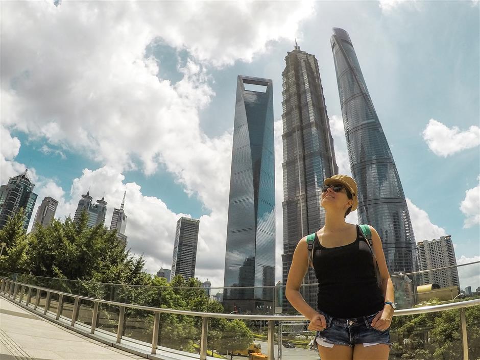 shanghai's skywalks take 'crossing the street' to new levels