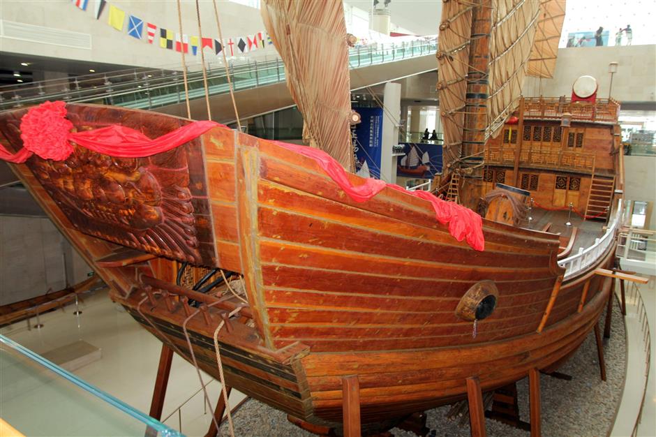 huangpu river banks anchor many maritime landmarks