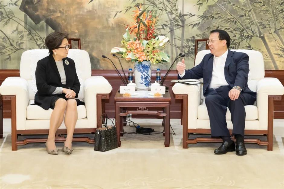 shanghai, hong kong strengthen cooperation for greater development