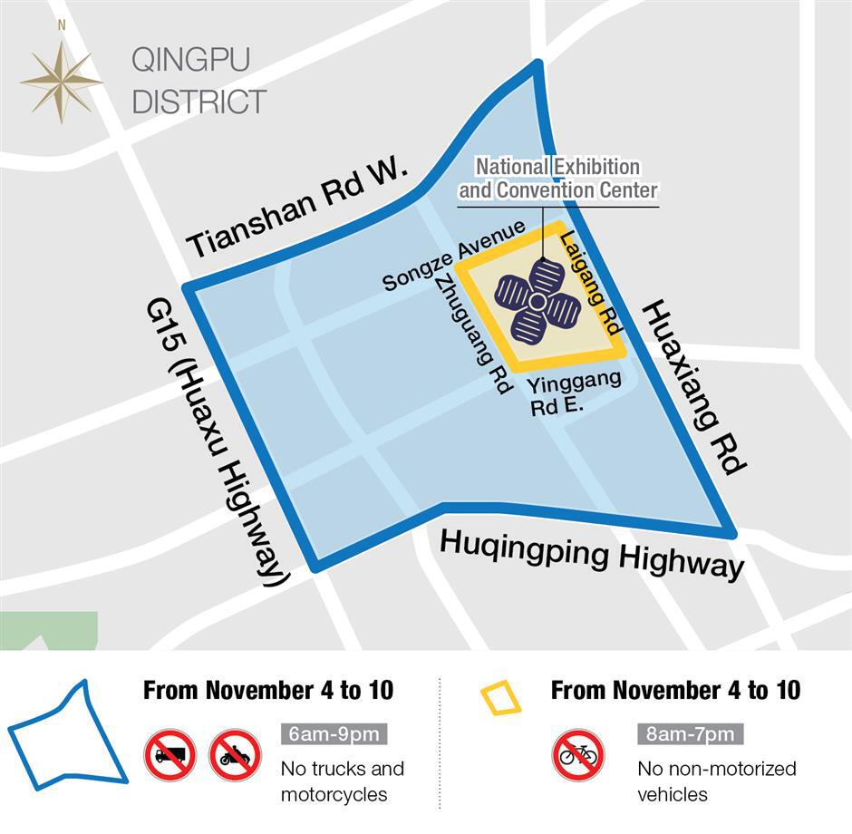 traffic restrictions during ciie announced